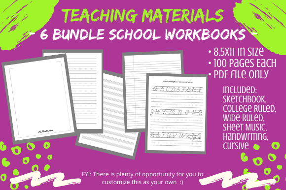 Download 6 Bundle School, Homeschool Workbooks - Homeschool Collection