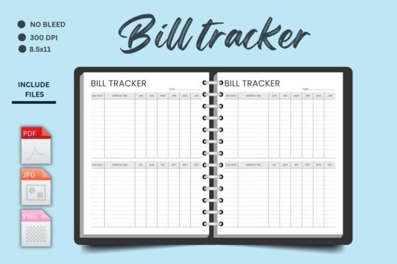 Download Bill Tracker Kdp Planner - Kdp planner Collection