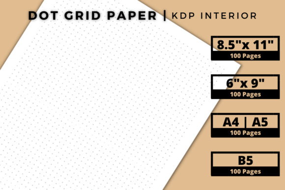 Download Dot Grid Notebook Interior for KDP - Notebook Collection